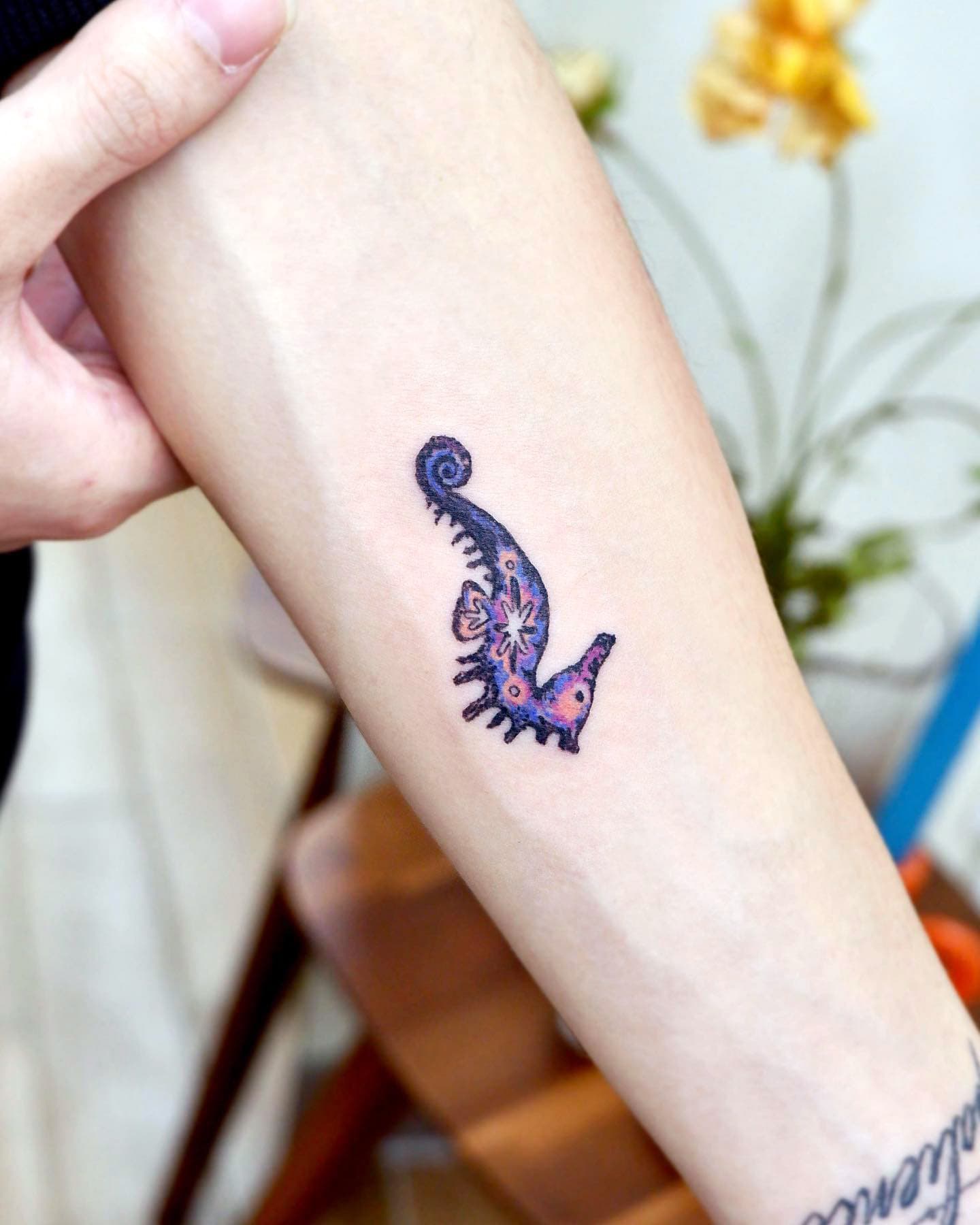 Ideas de tatuajes de caballitos de mar 8