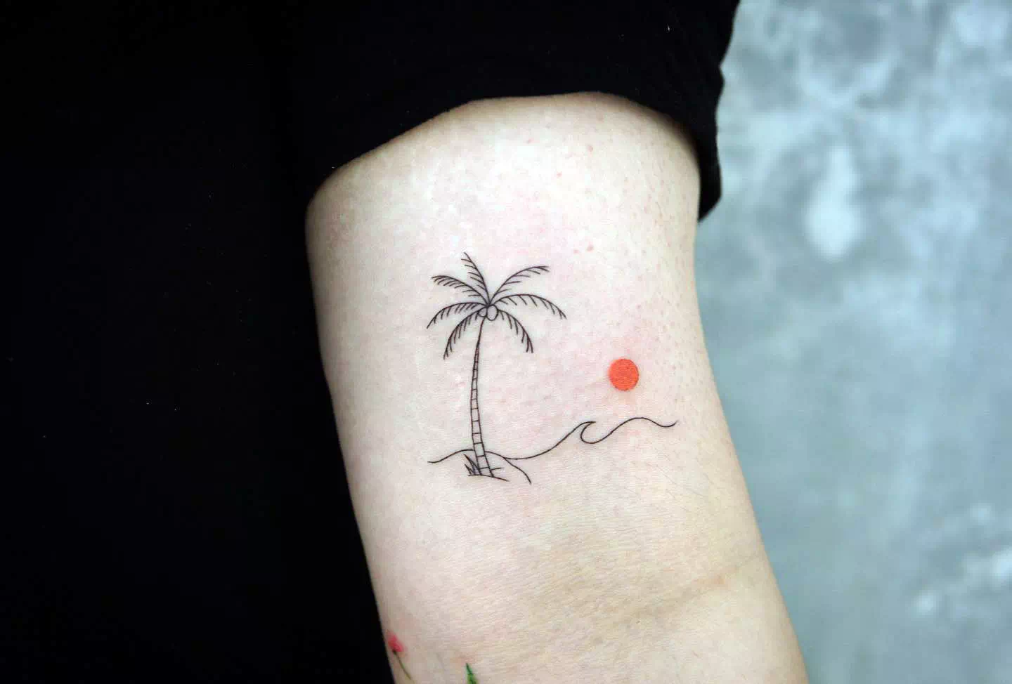 Small Palm Tree Tattoos 1