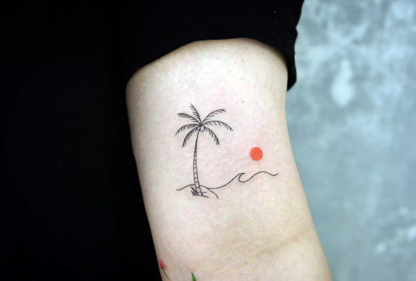 3. Small Palm Tree Tattoos for Couples - wide 5