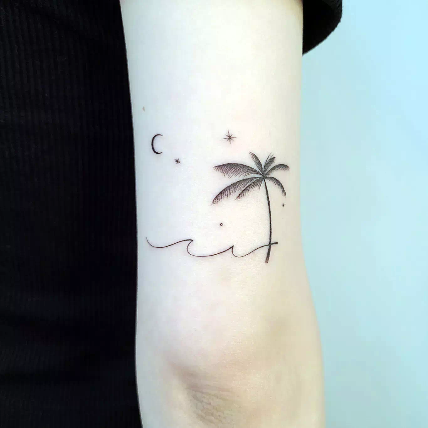 Small Palm Tree Tattoos 3
