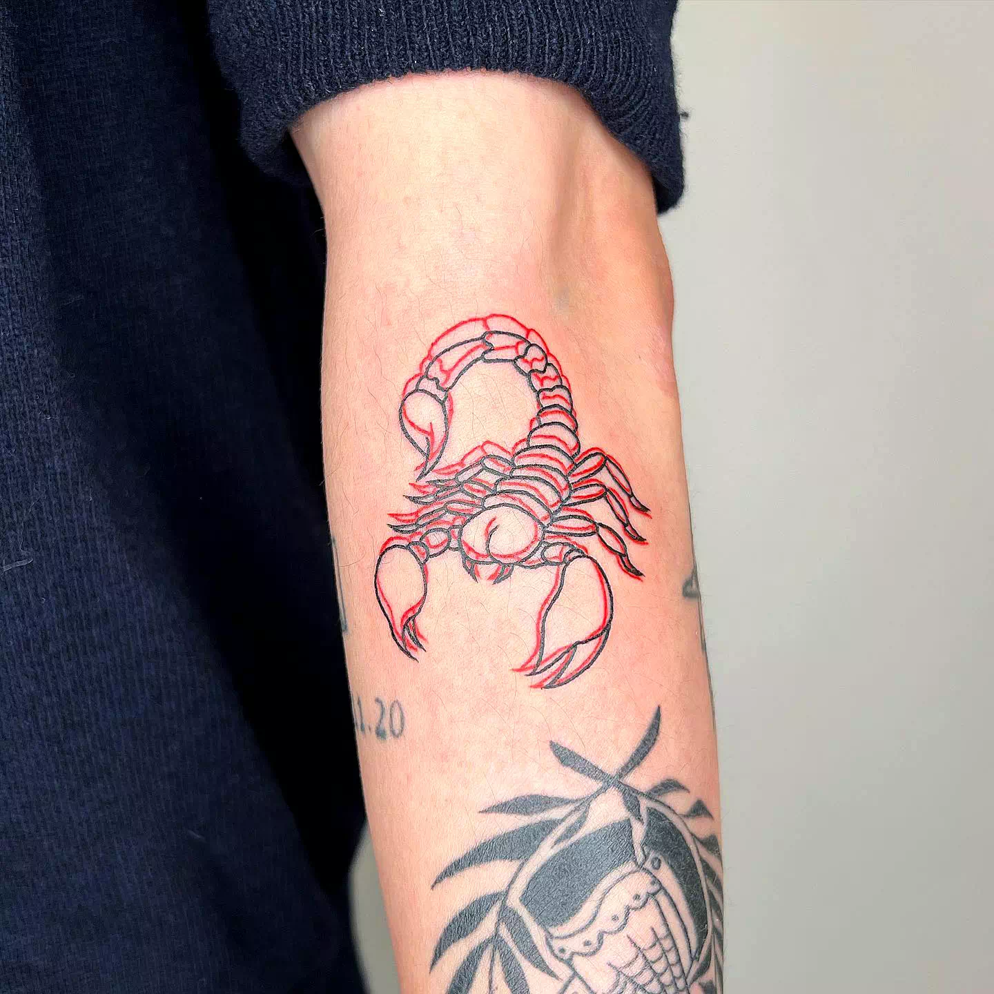Coole Skorpion Tattoos Buntes Design 1