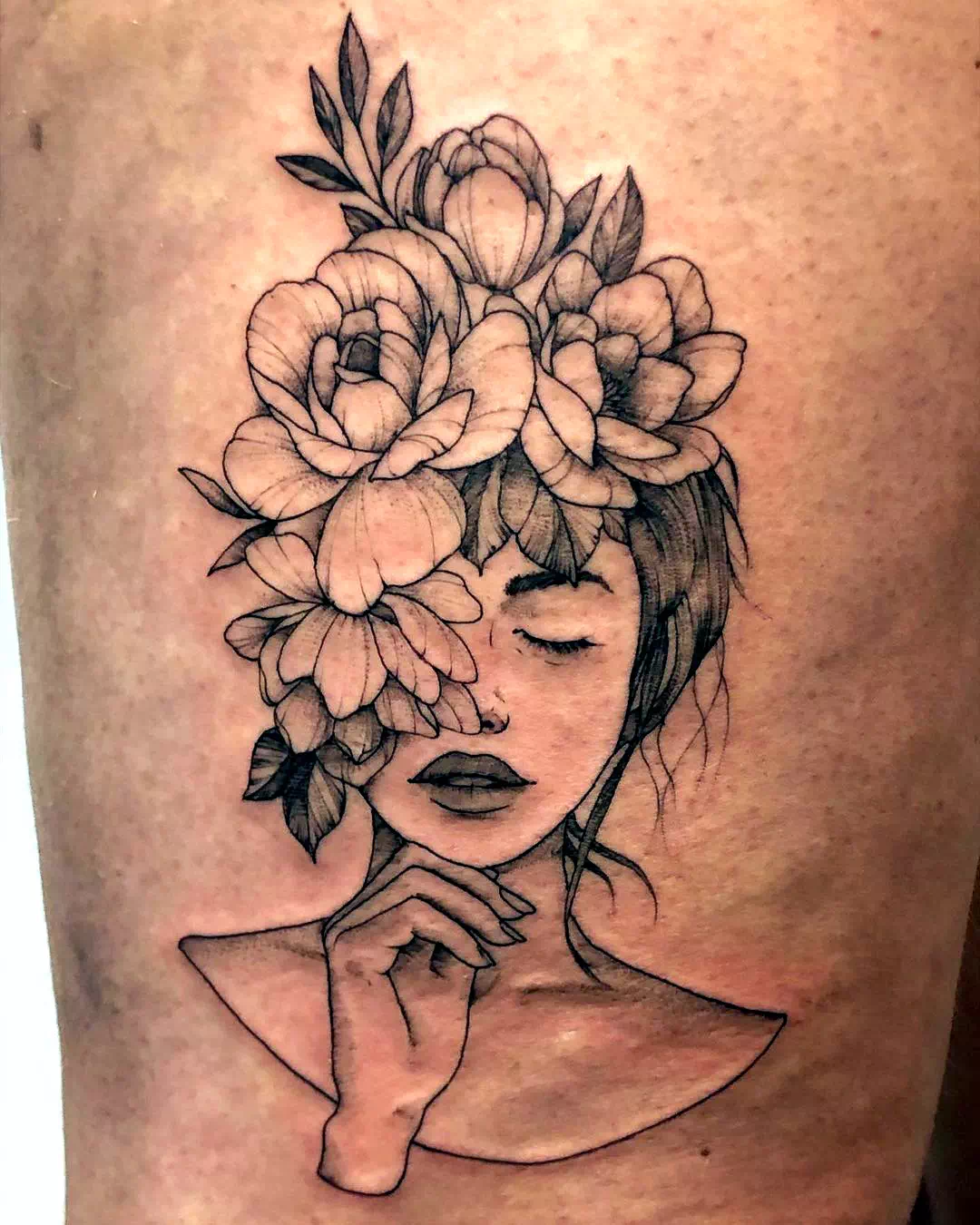 Depression Tattoo Small Flower Design