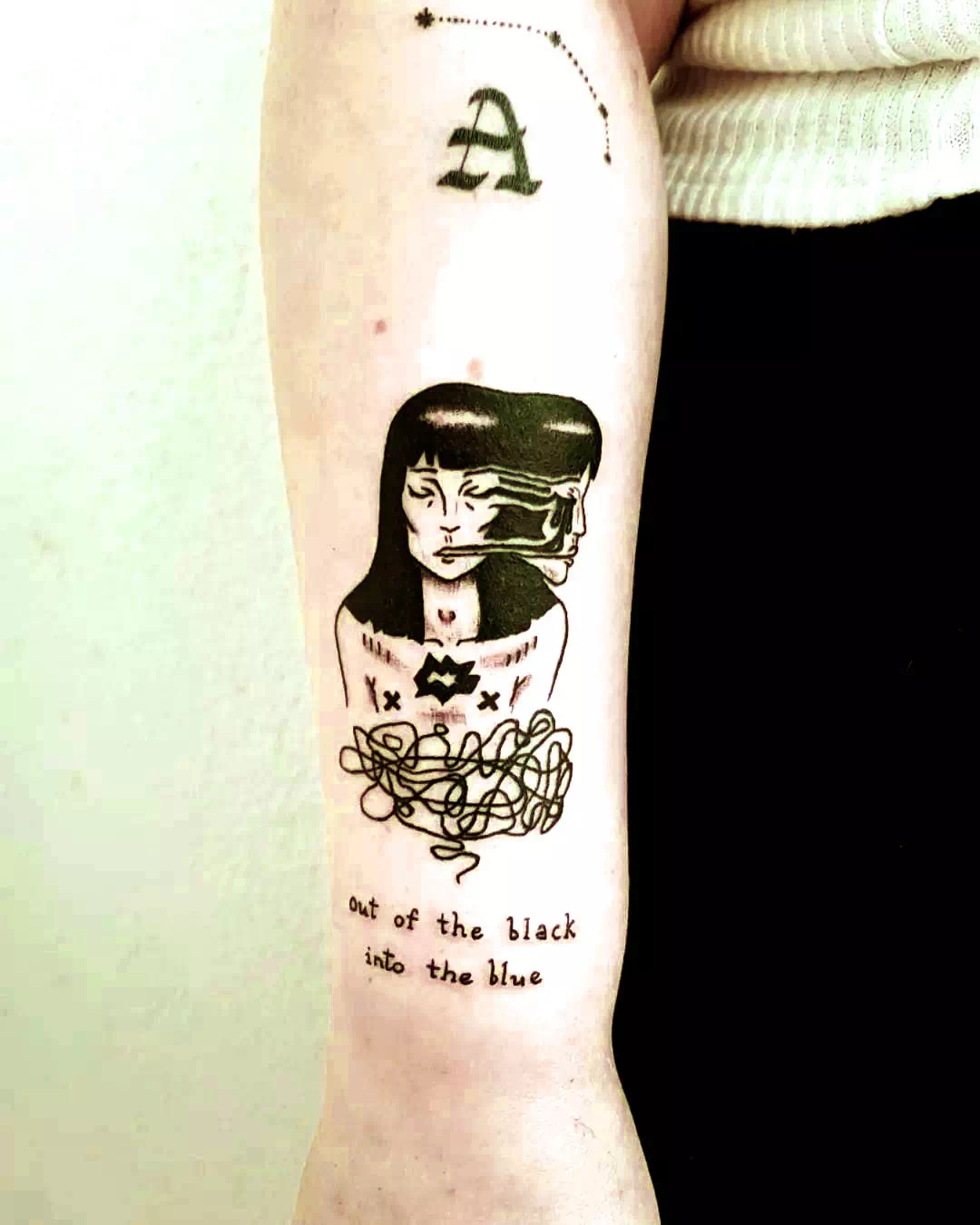 Depression Tattoo With Choke Word