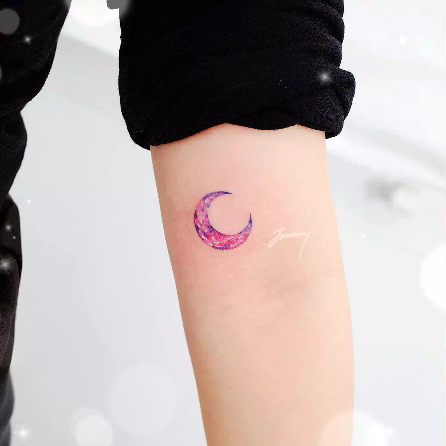 Half Moon Crescent Moon Tattoo 6