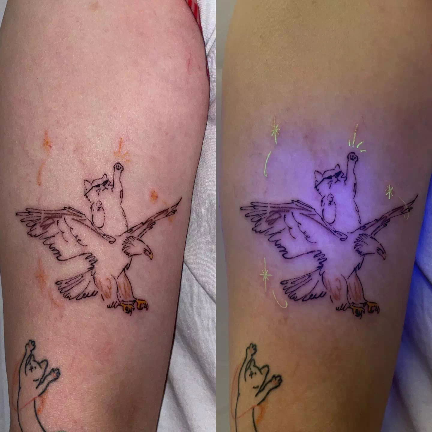 How Are Black Light Tattoos Applied