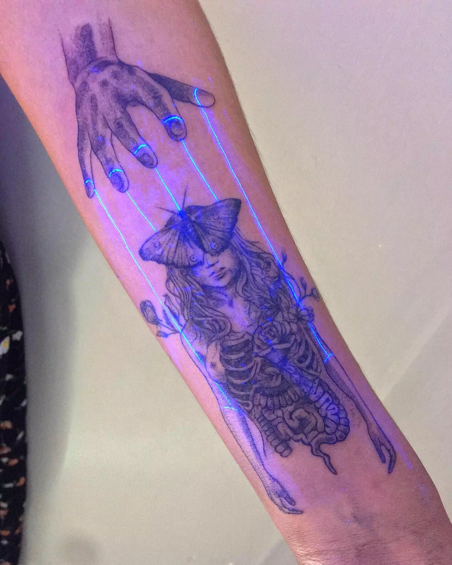 Large Glow In The Dark Tattoo 2