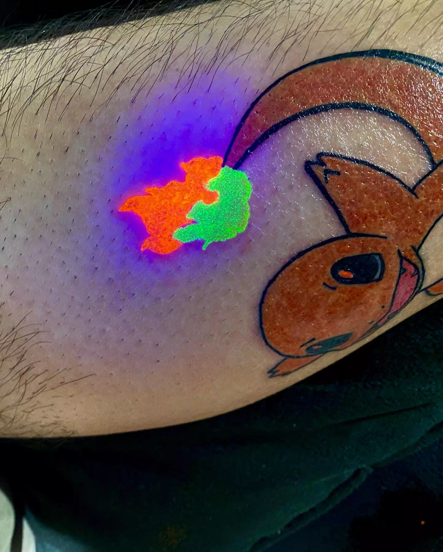 Pokemon Glow In The Dark Tattoo 2