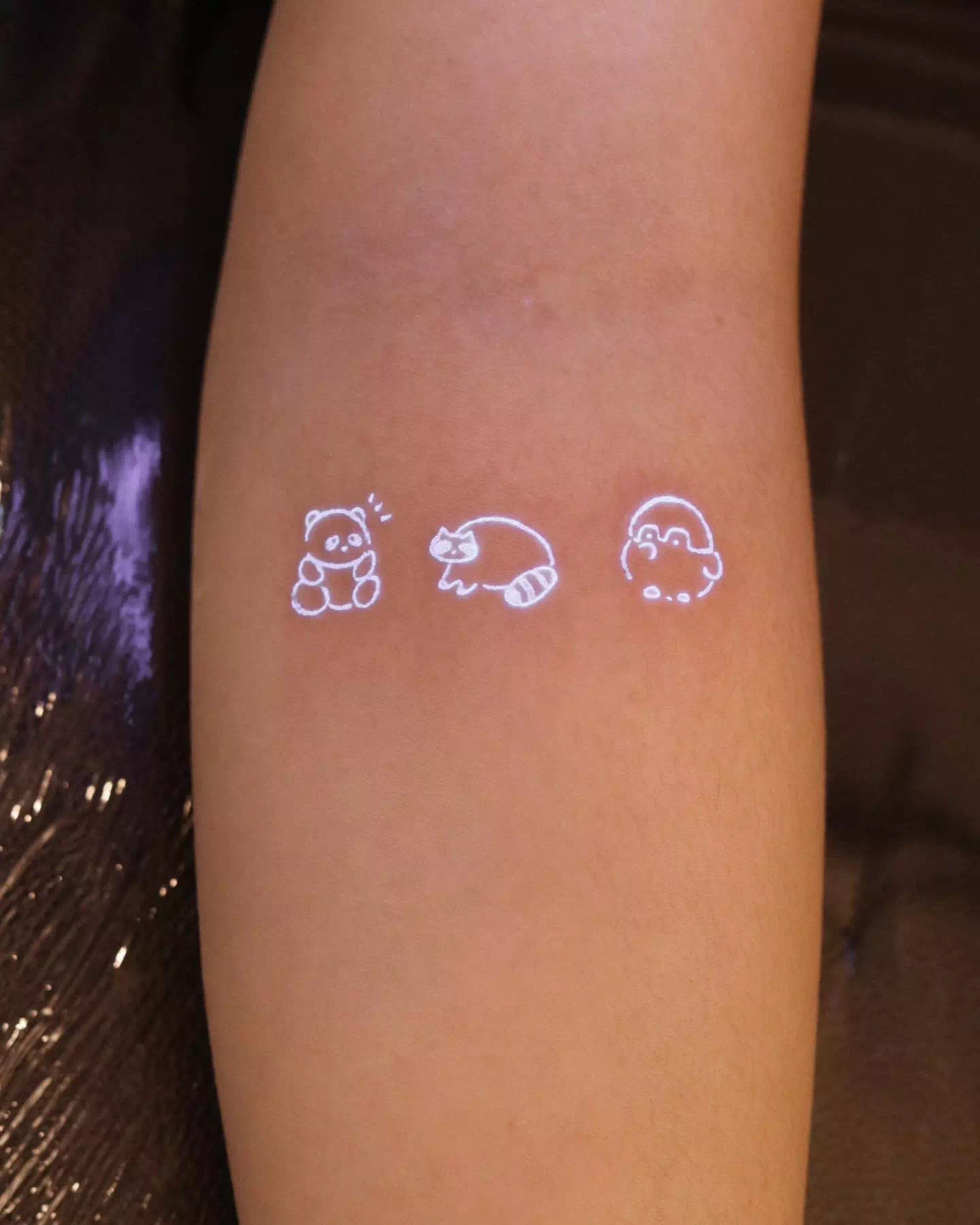 Small Glow In The Dark Tattoo 1