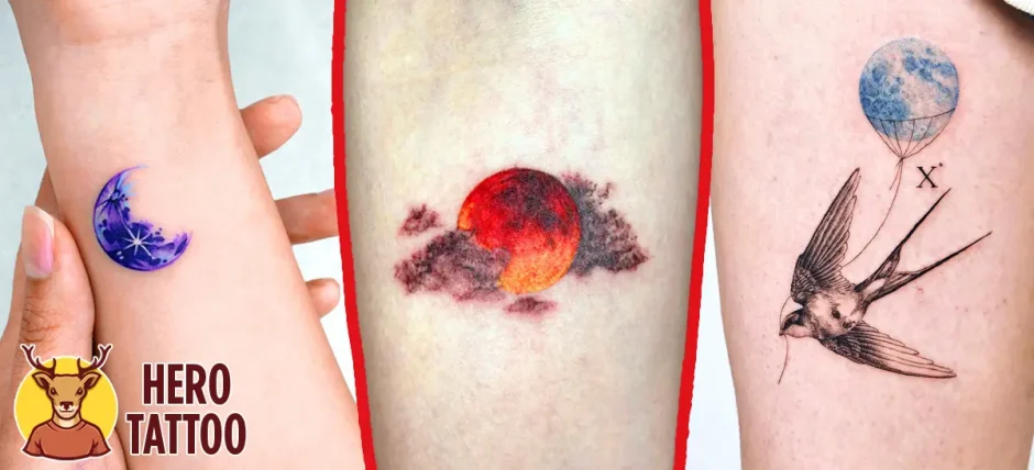 ideas de tatuajes de luna