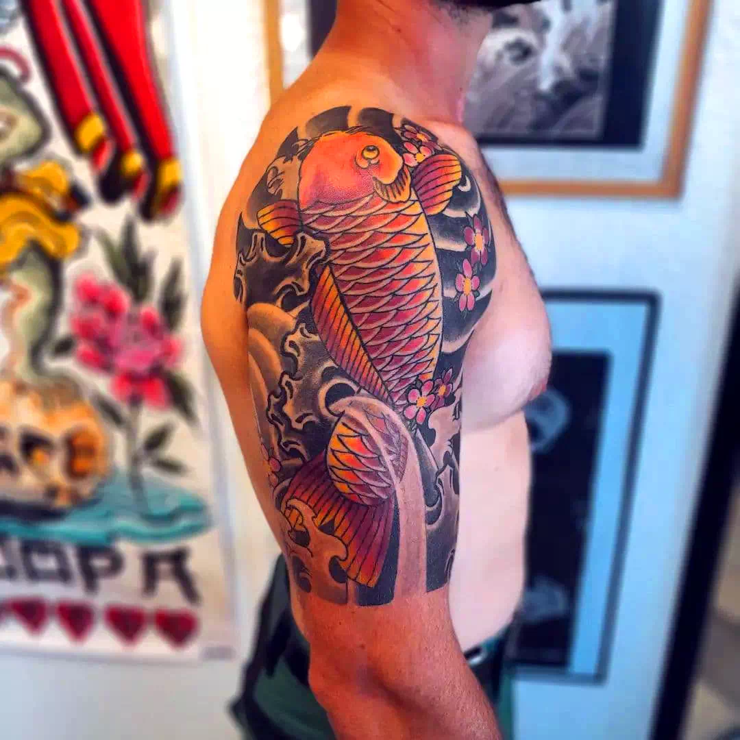 Mejor manga de pez koi Ideas de tatuajes de peces 3
