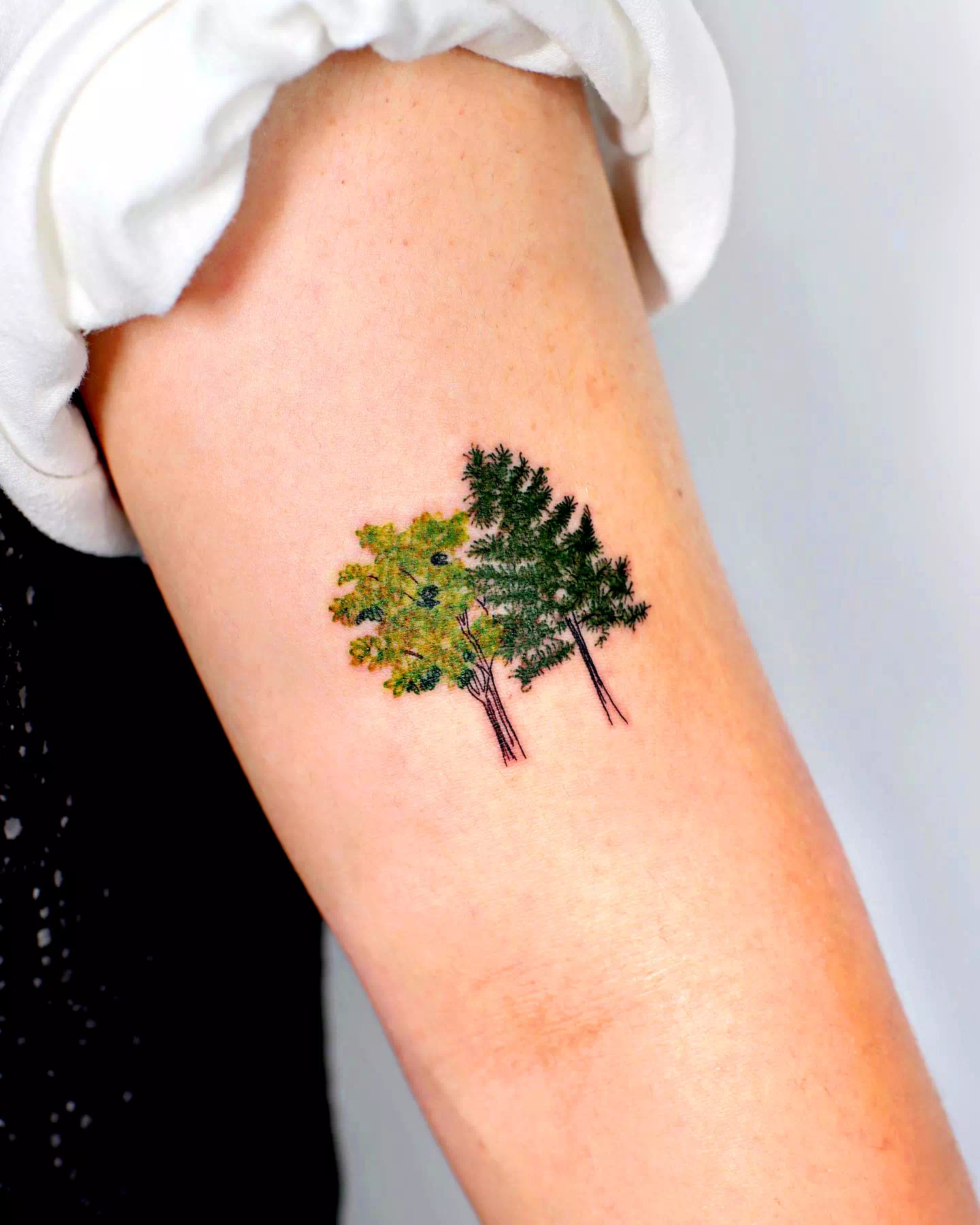 Bracelet Arm Tattoo Tree Idea