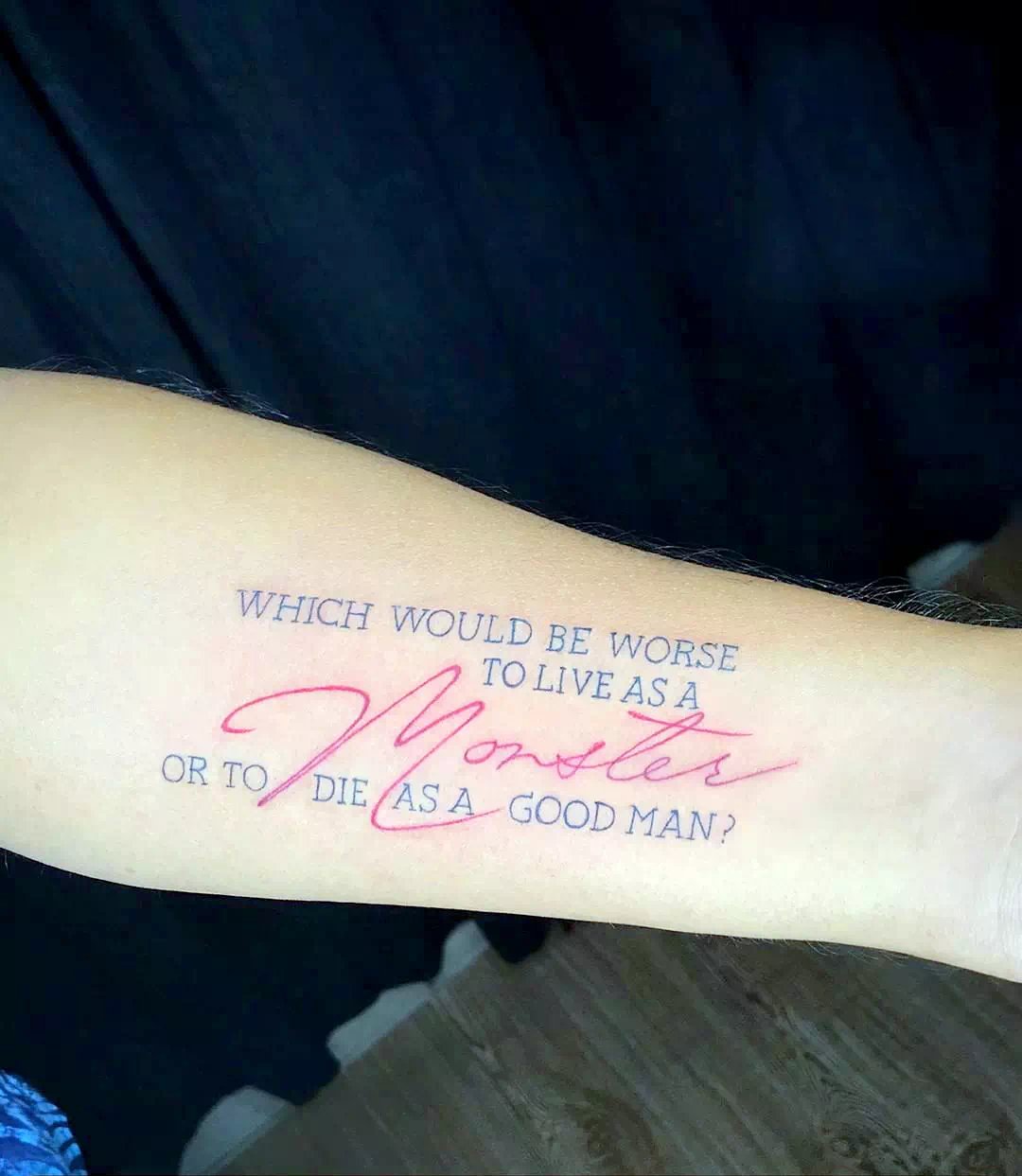 Poetry Quote Tattoo 1