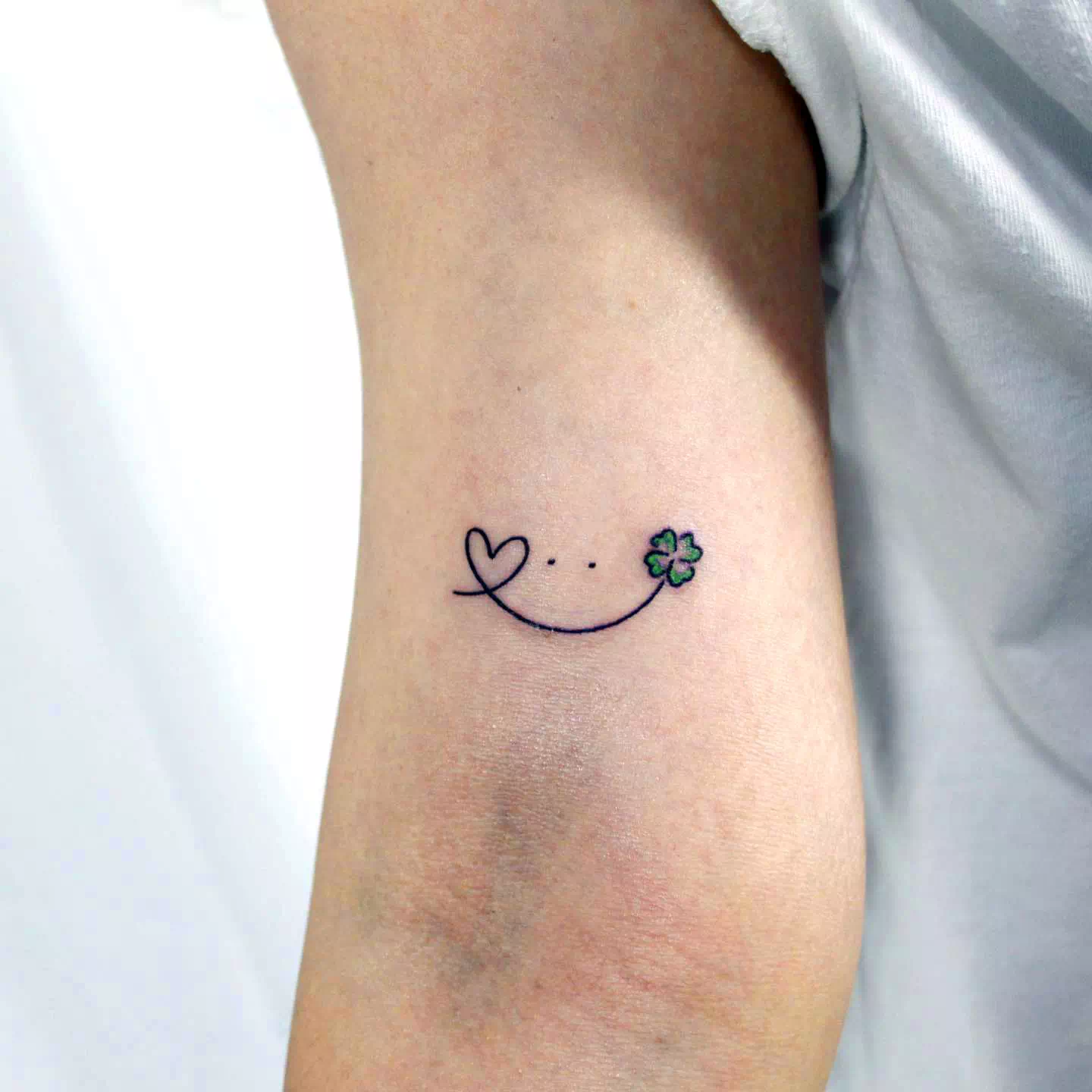 Smiley Face Tattoo Black Ink