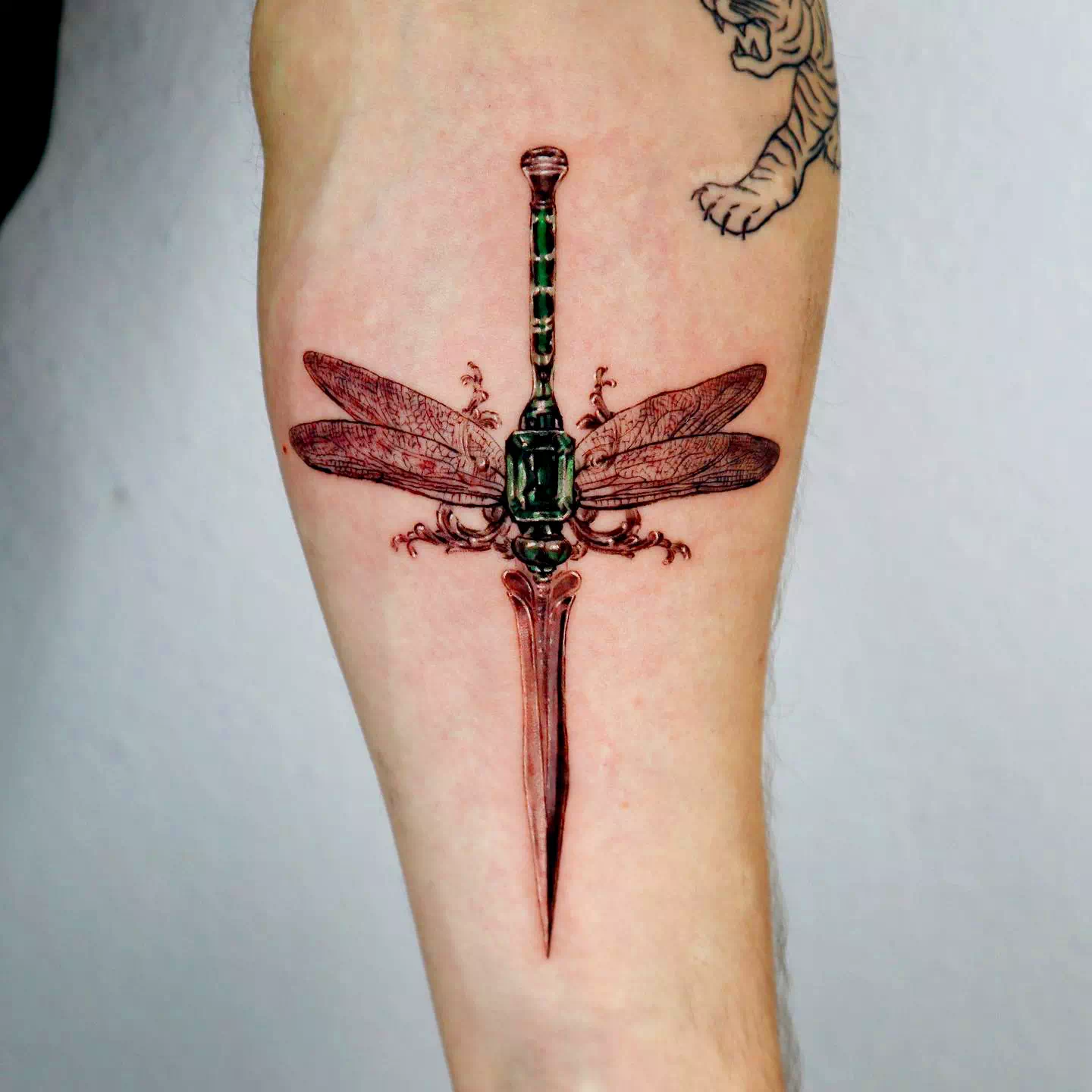 Tribal Dragonfly Tattoo