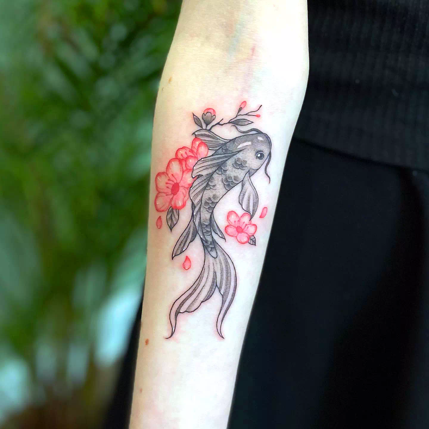 tatuaje de pez koi japonés 2