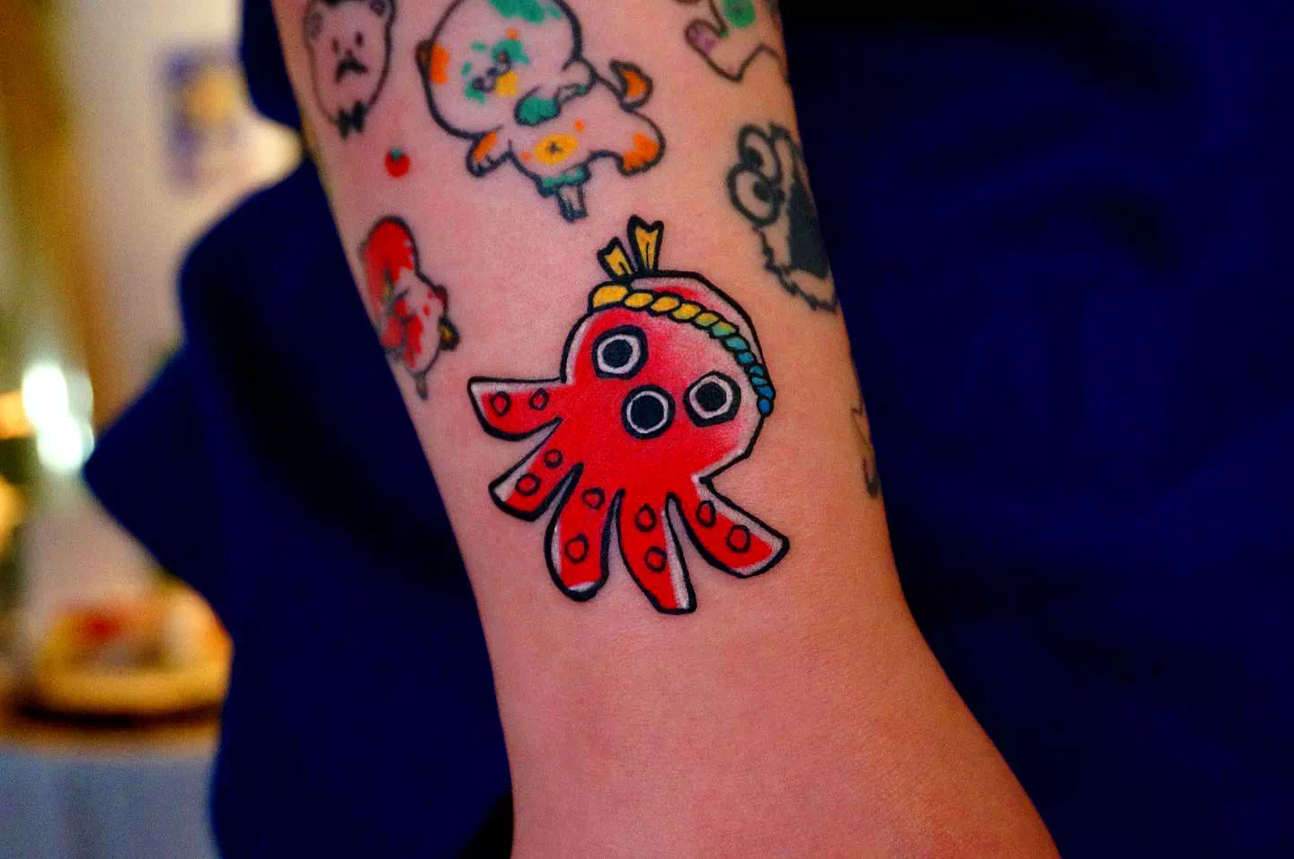 Cartoon Octopus Tattoo 2