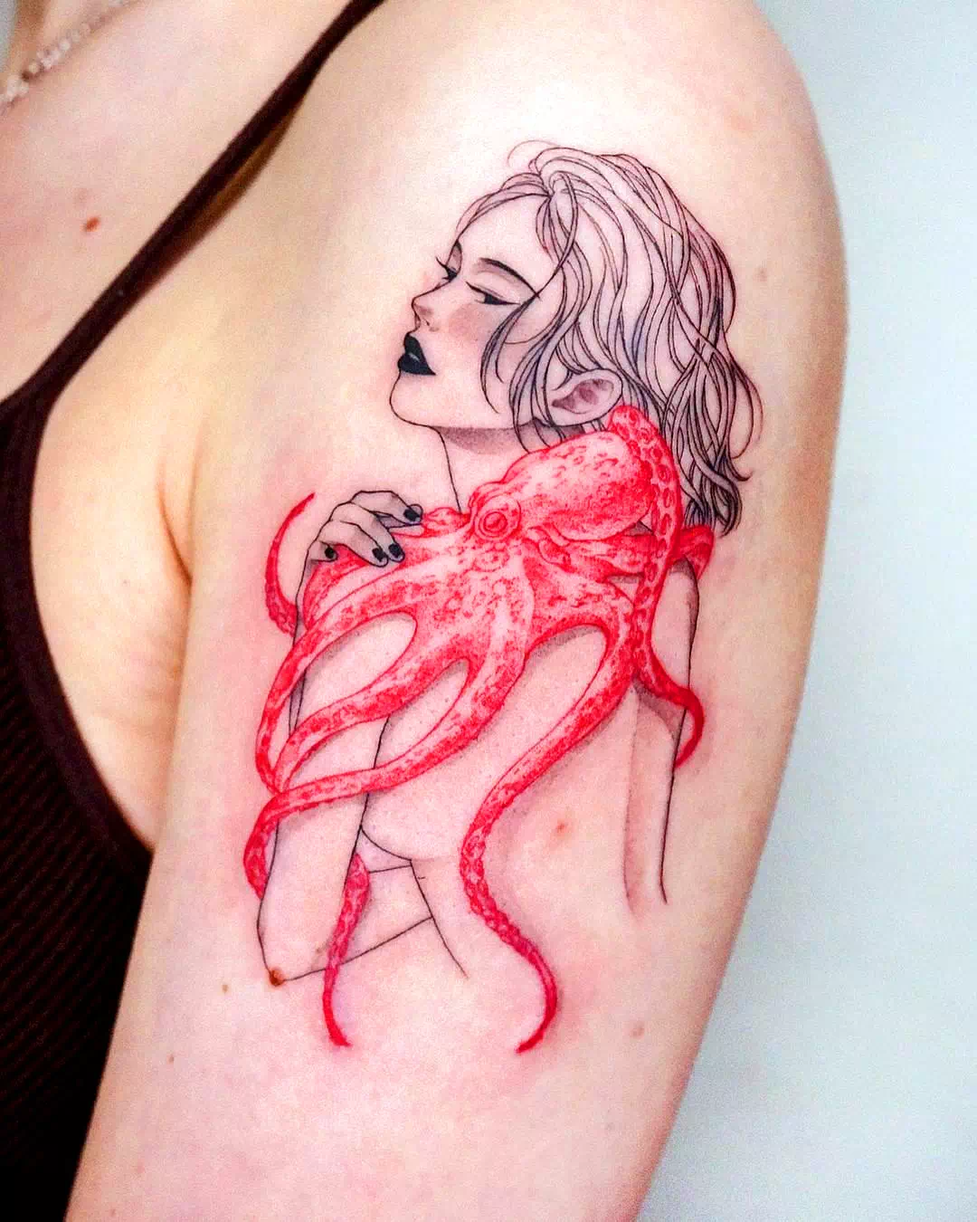 Elephant Octopus Tattoo 1