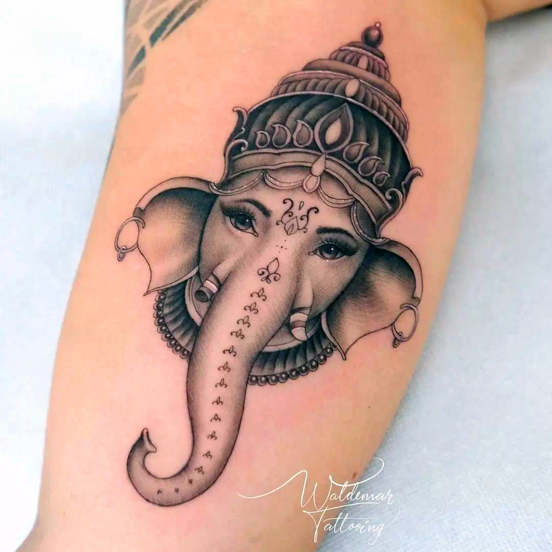 Ganesha – Elephant Headed Hindu God Tattoos