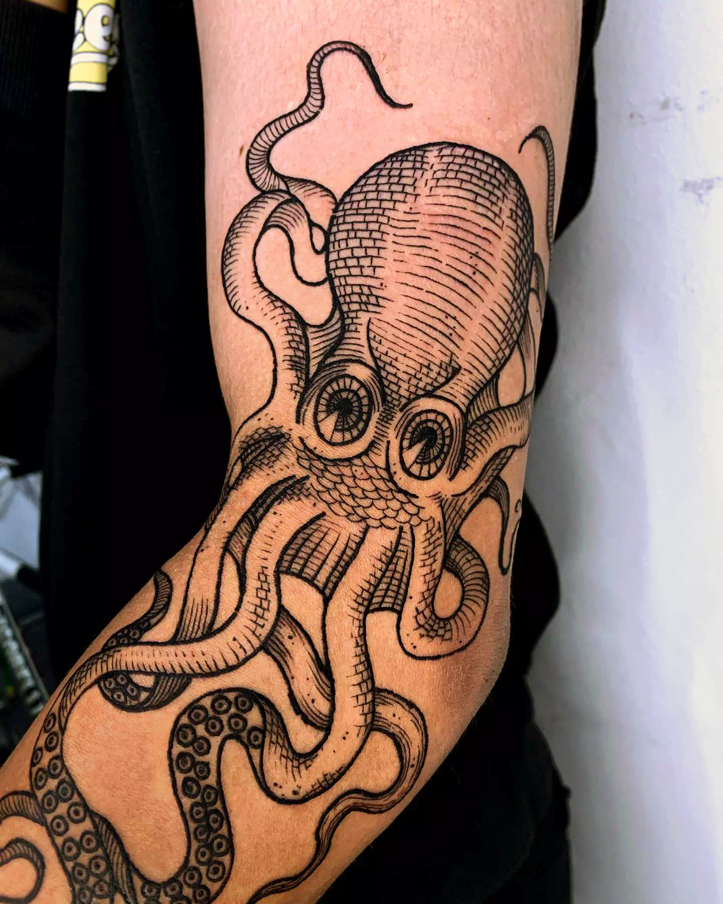 Geometric Octopus Tattoo 1