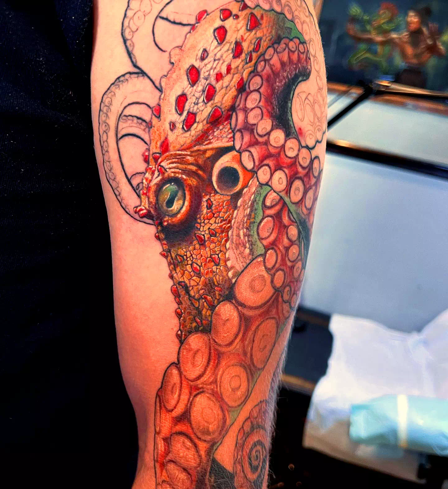 Realistic Octopus Tattoo 1