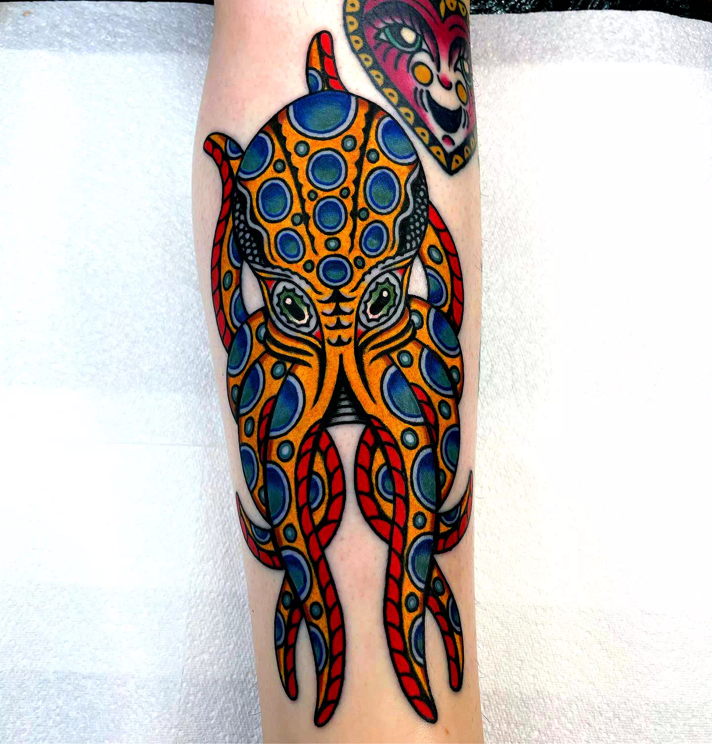 Tatuaje tradicional de pulpo 2