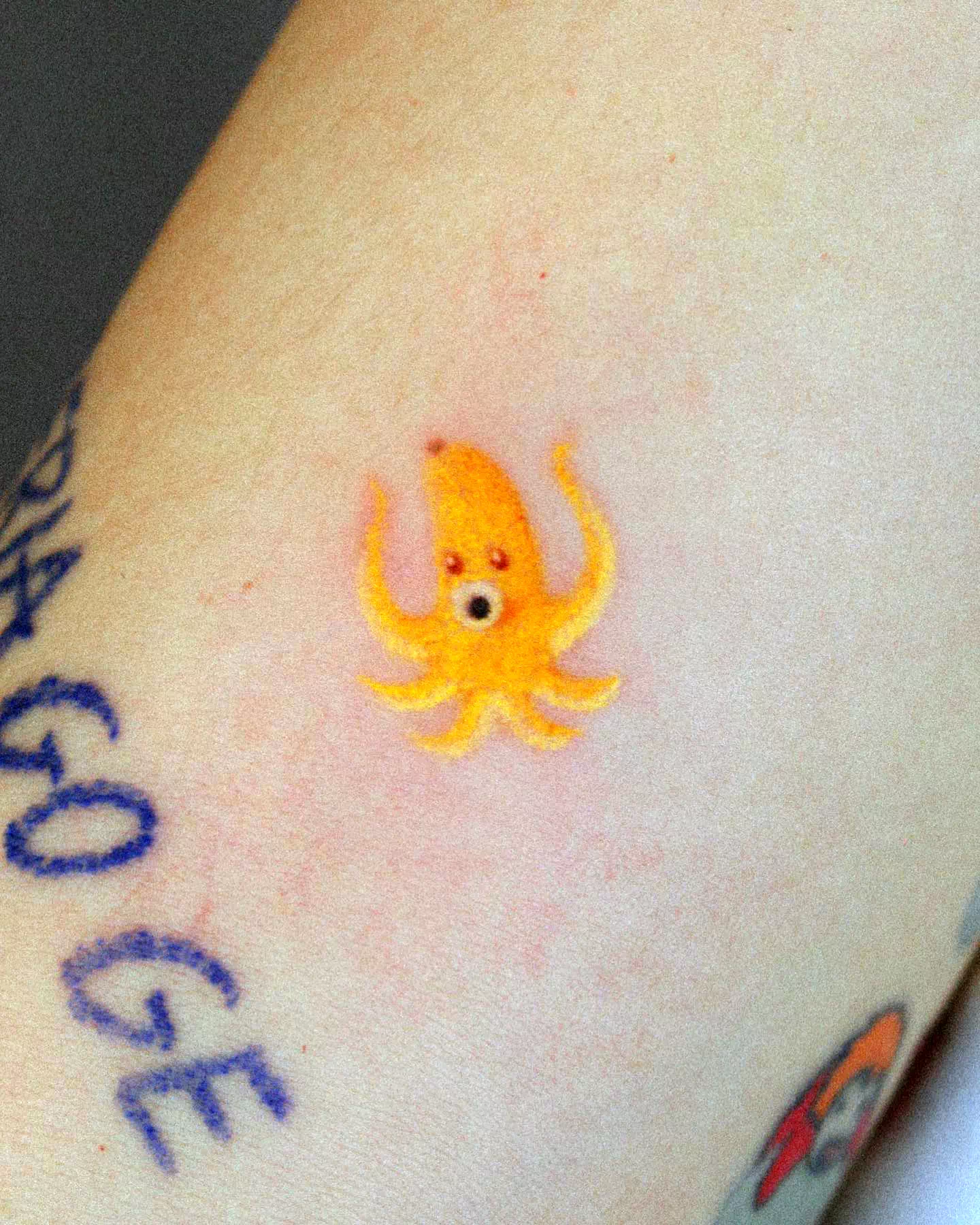 Watercolor Octopus Tattoo 1