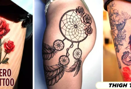 ideas de diseño de tatuajes en el muslo