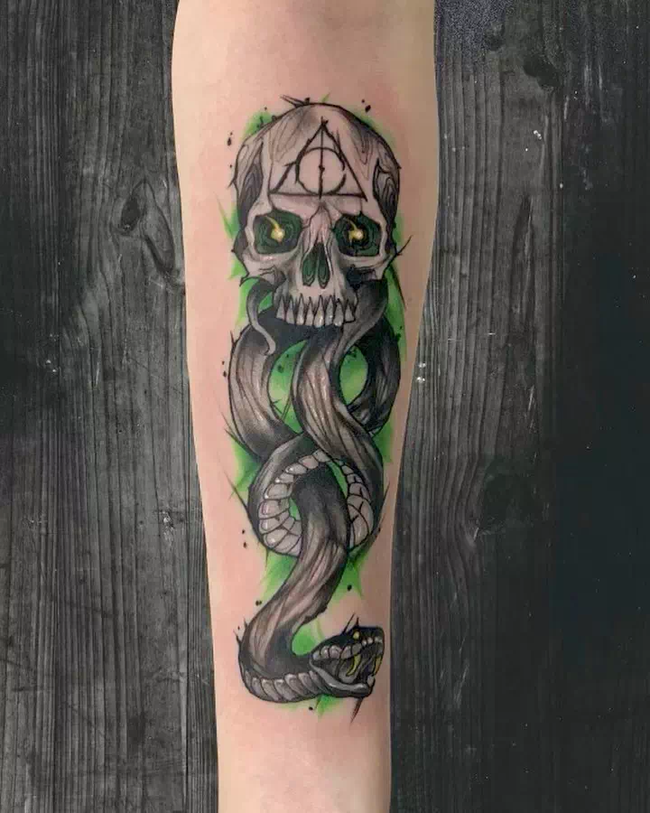 Top 30 Designs for Death Eater Tattoos (Colorful, Black & White) Hero