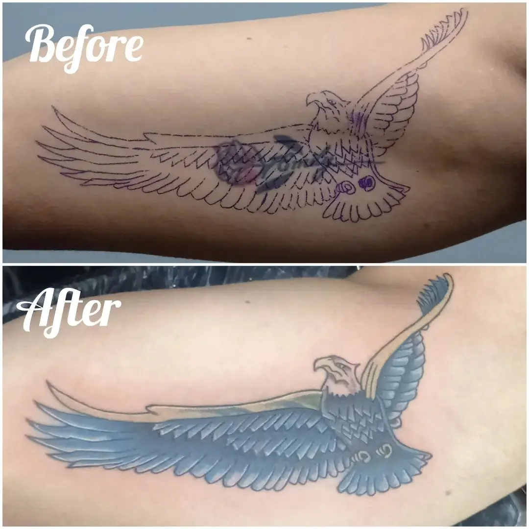Bird Cover Up Tattoos 3