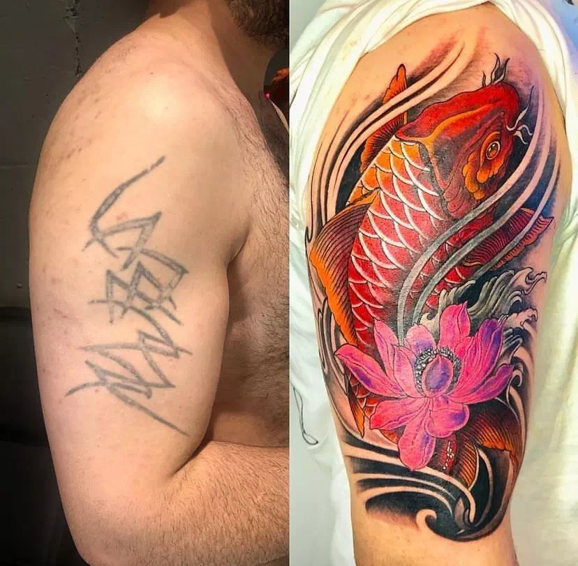 Tatuajes Cover Up Mariposa 4