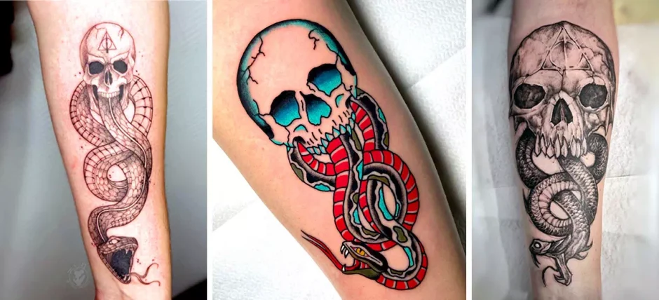 Ideas de diseño de tatuajes de mortífagos