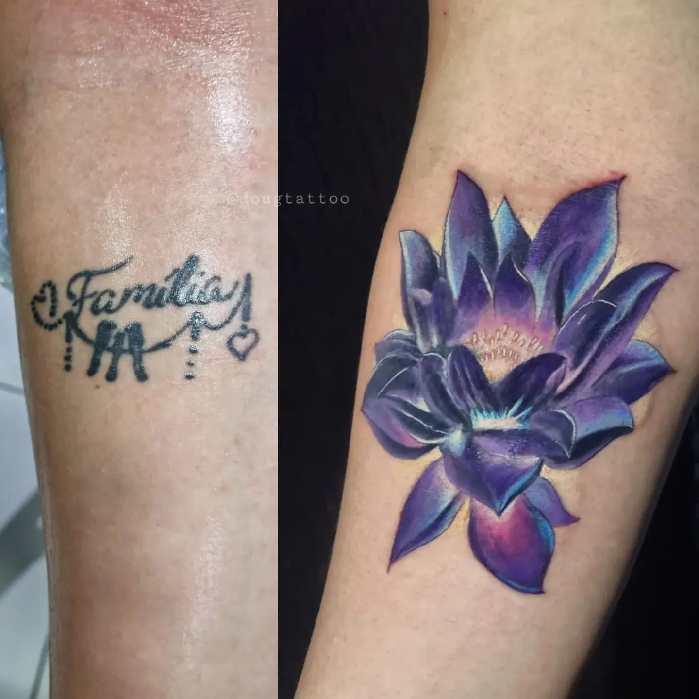 Blumen Cover Up Tattoos 3