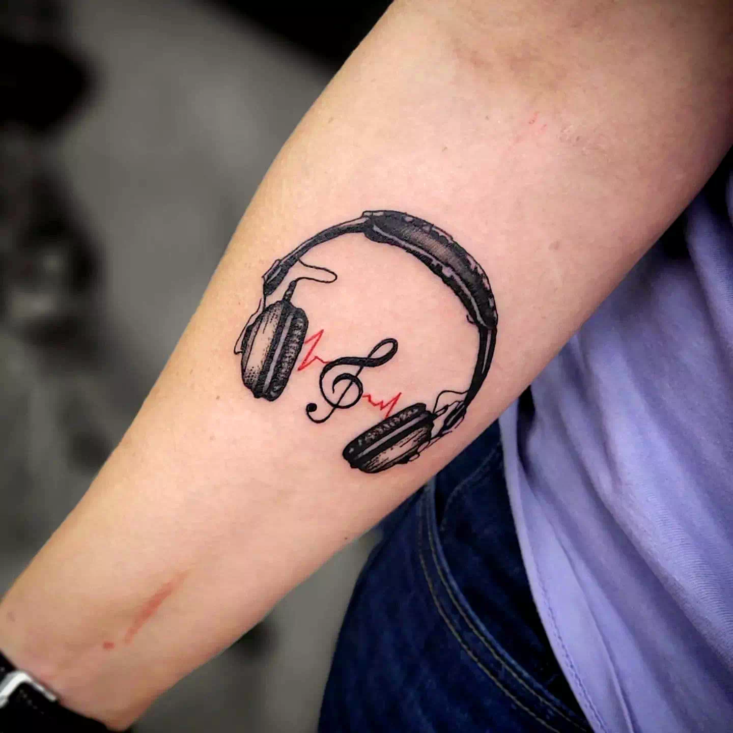Headphones Tattoo Design 2