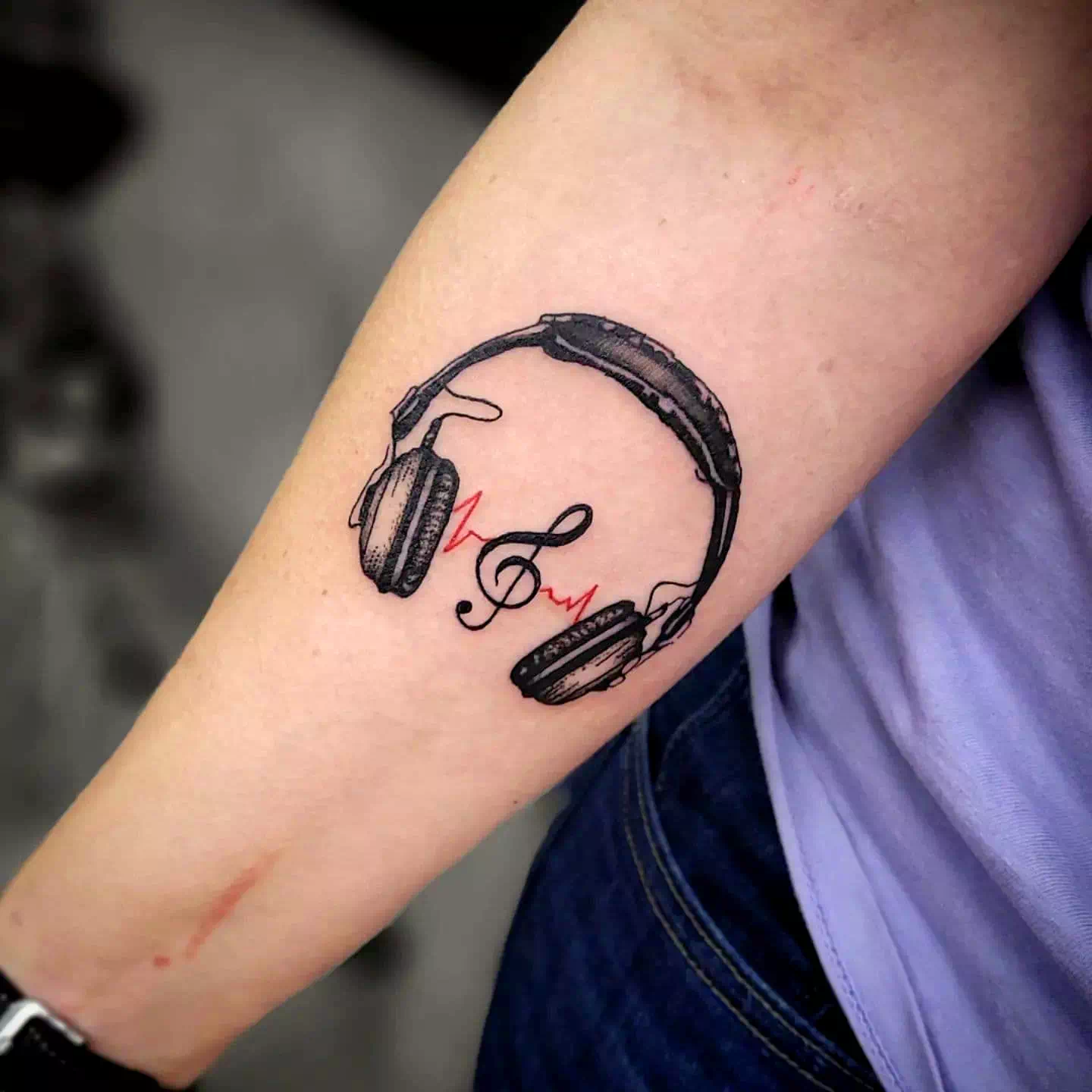 headphone tattoo designs