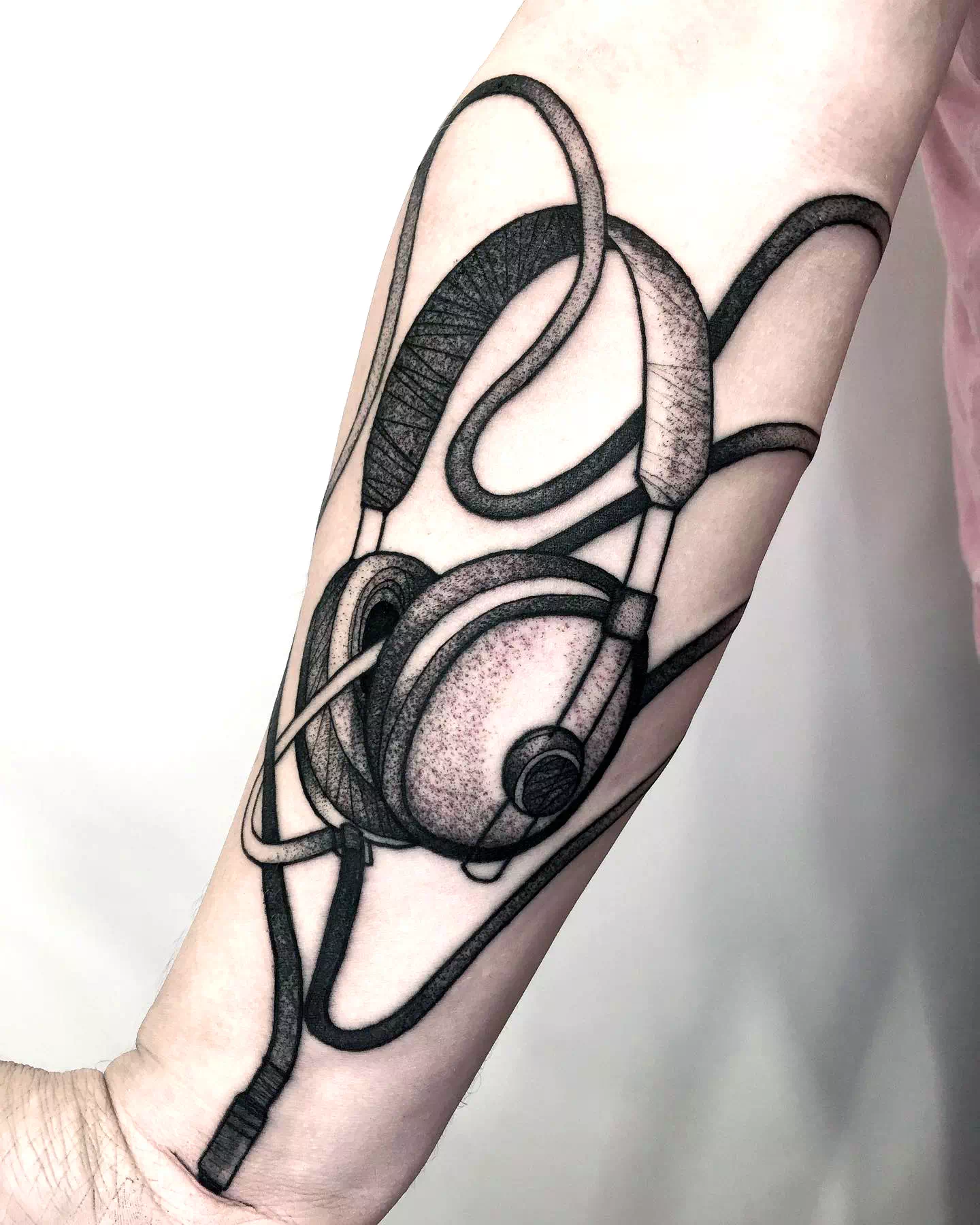 Kopfhörer Tattoo Design 5