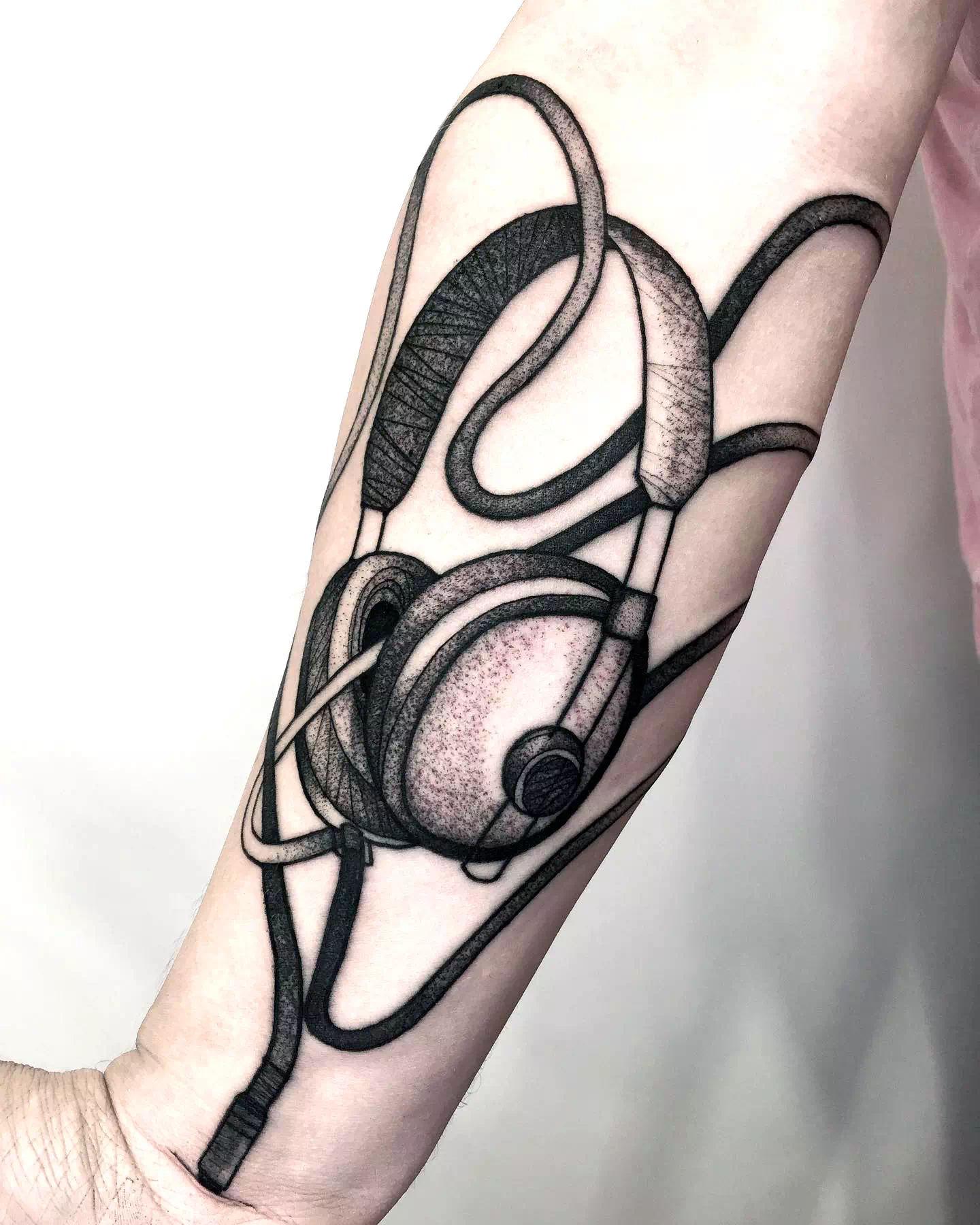 Headphones Tattoo Design 5