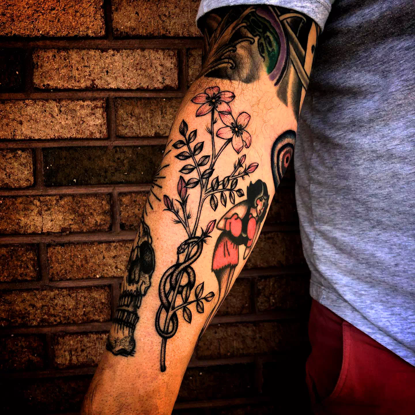 Flor de jazmín Creación de manga para tatuaje