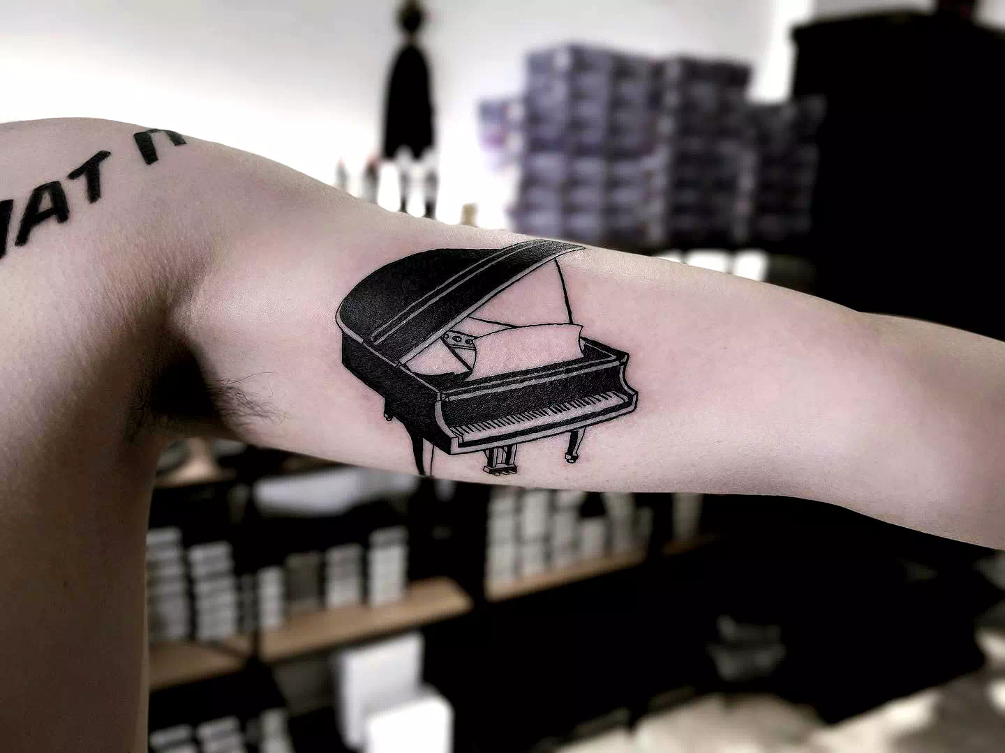 Piano Tattoo Design 5