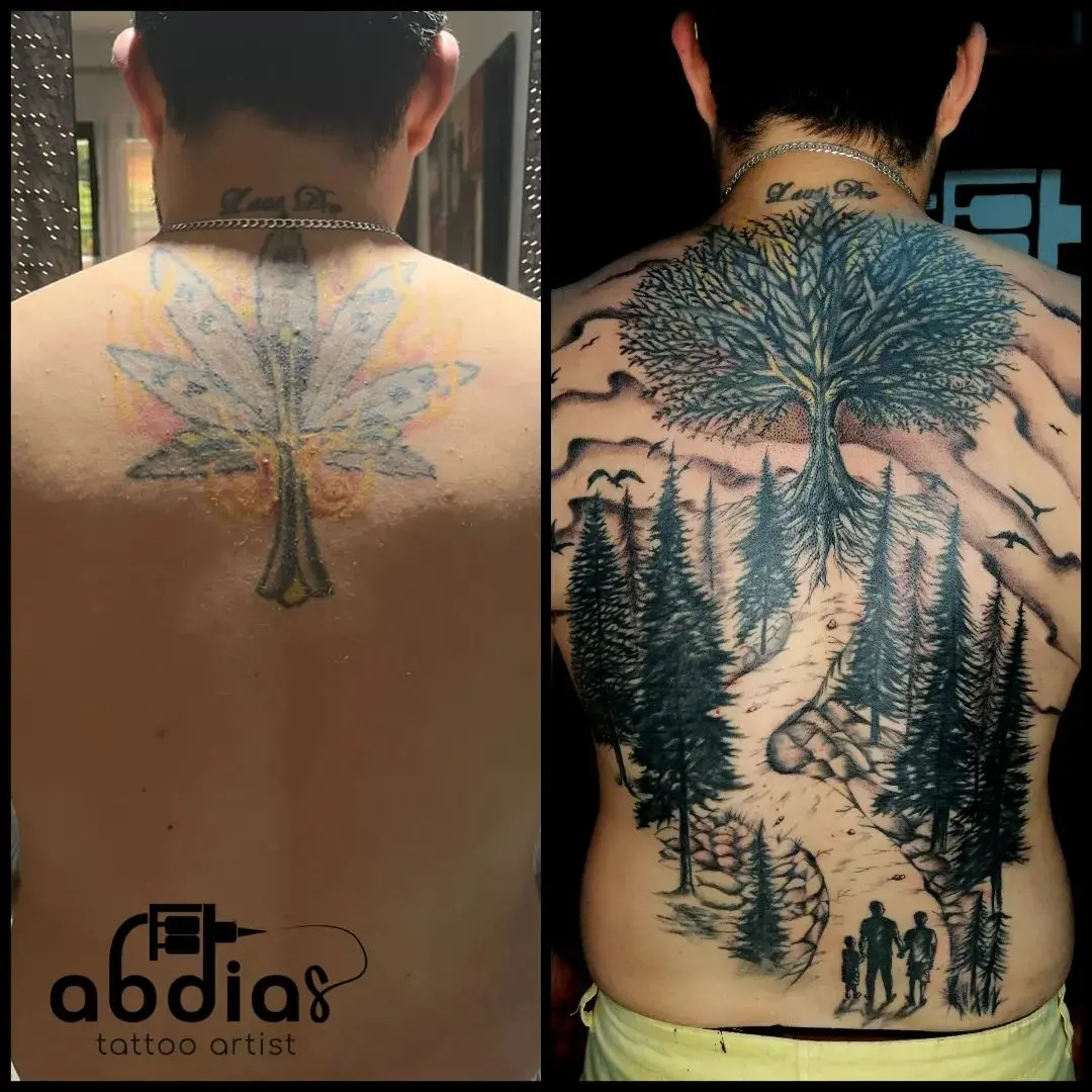 Scenery Tattoo Cover Up 1