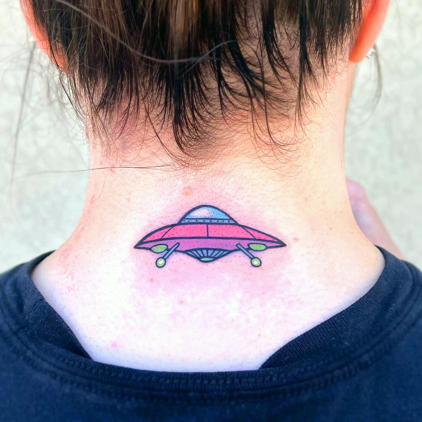 Simple Spaceship Tattoo 3