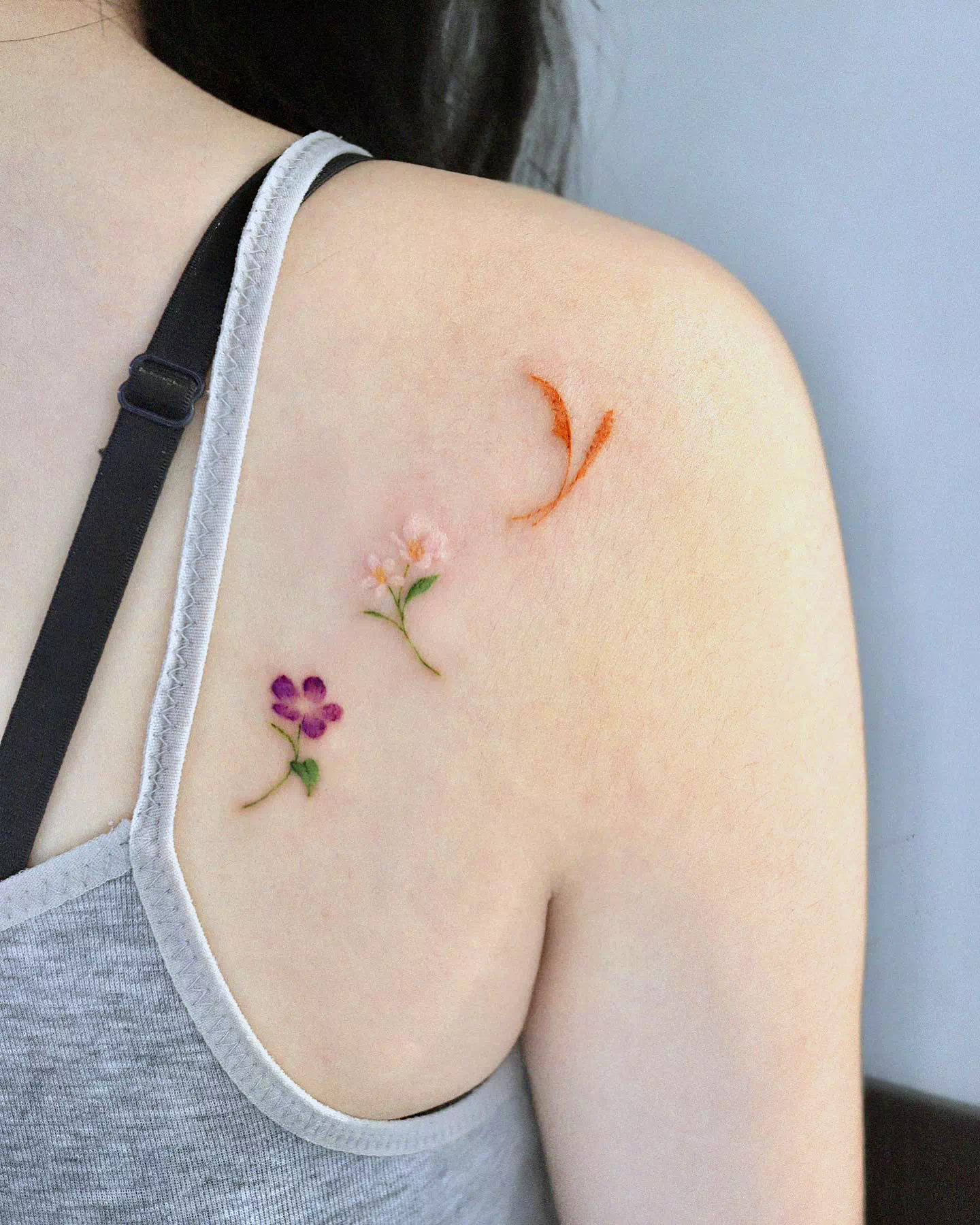 Kleines Trio Jasminblüten Tattoo