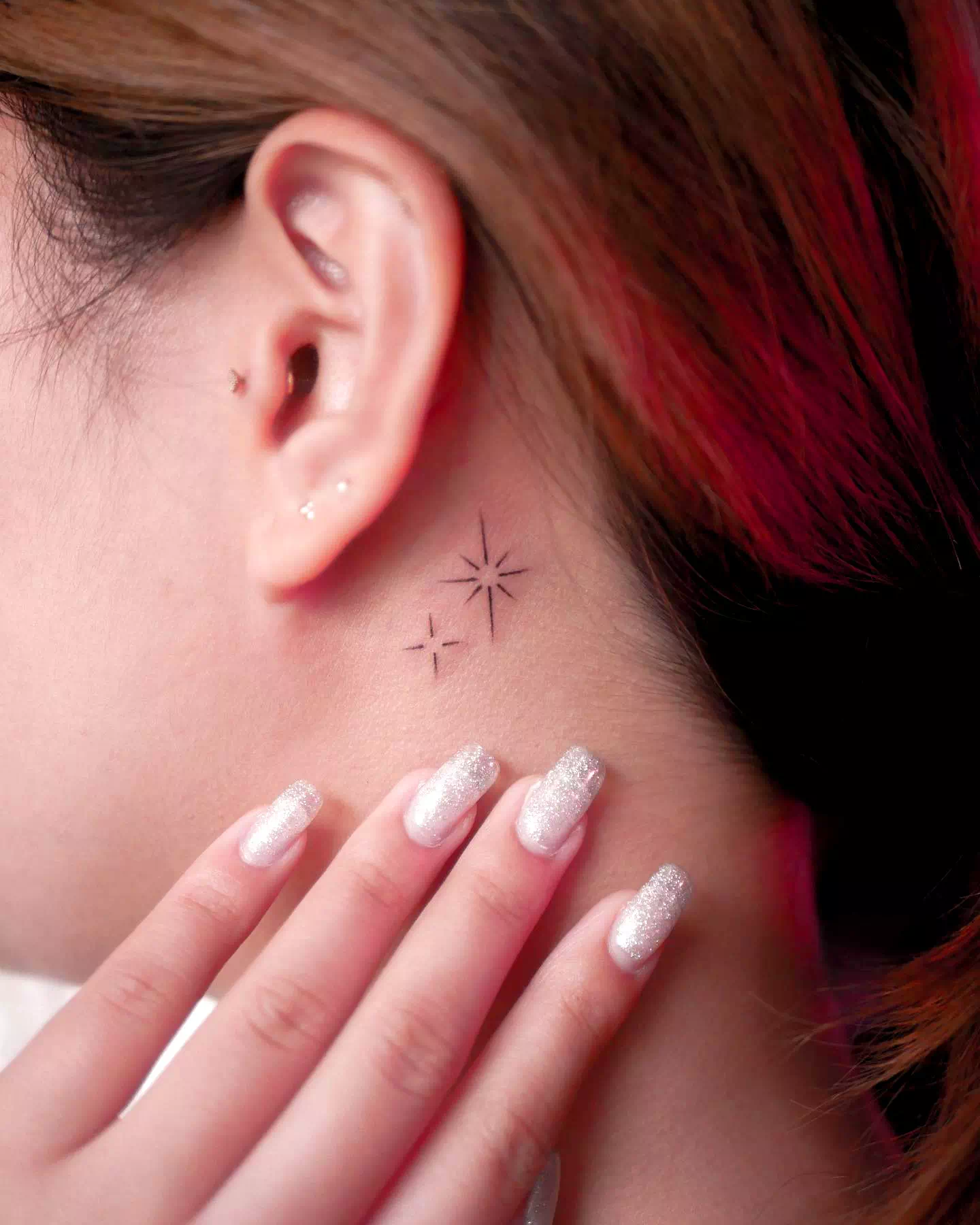 Star neck tattoo 4