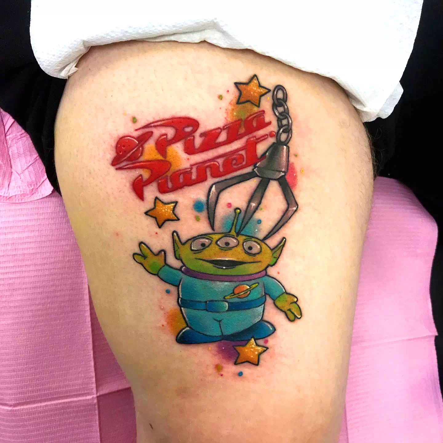 The Pizza Planet Aliens Tattoo 3