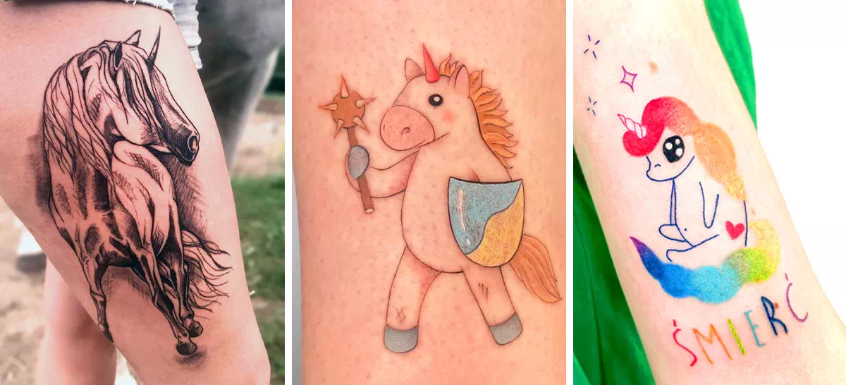 Cool Unicorn Tattoo Pair – Kol Kid