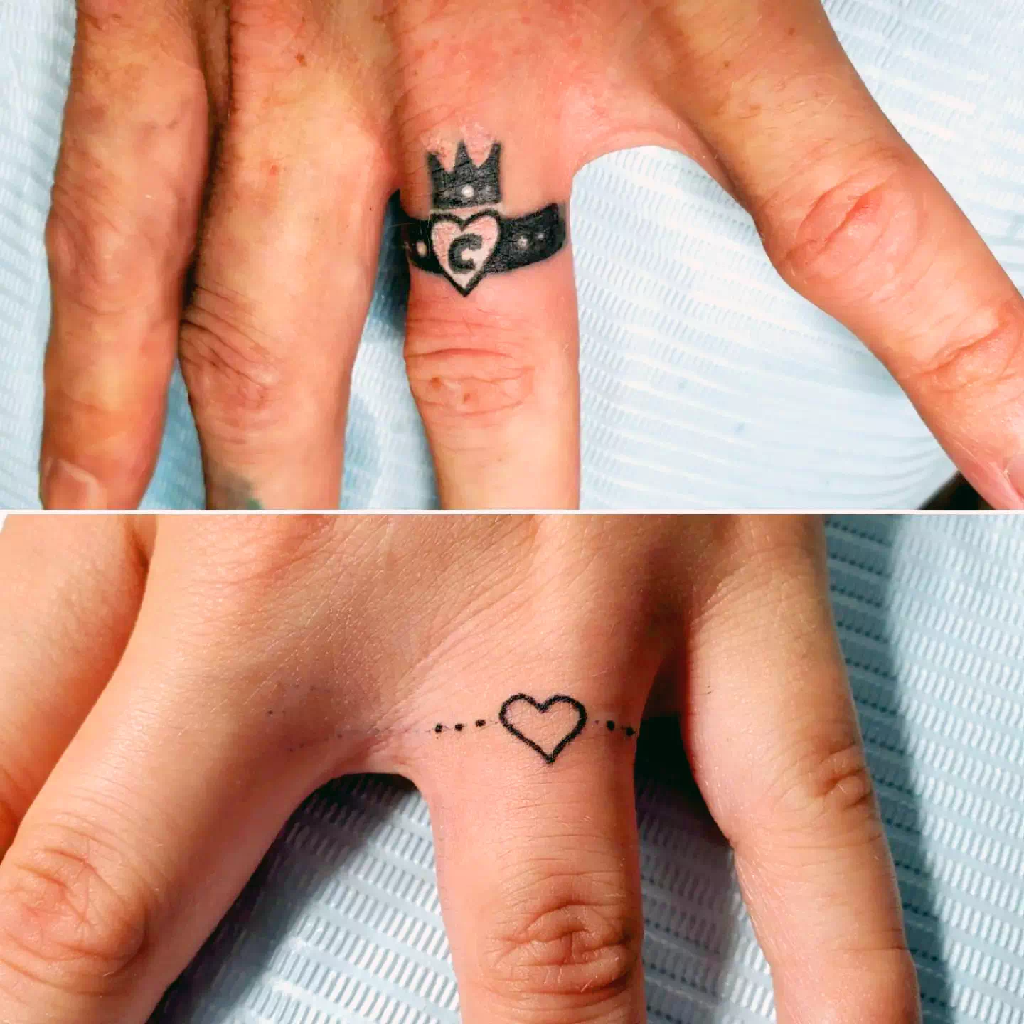 Crown Wedding Ring Tattoo Ideas 1