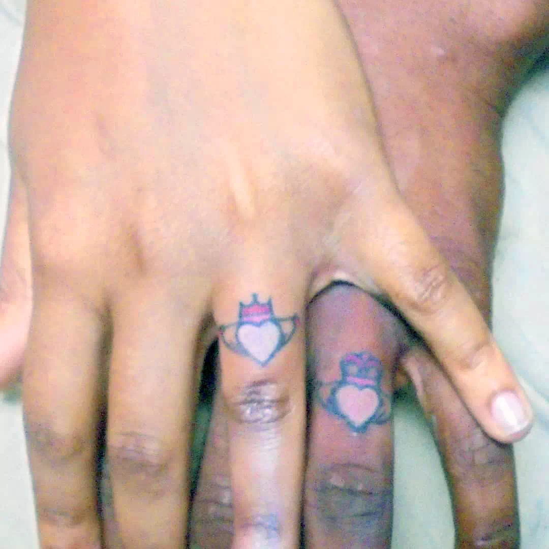 Crown Wedding Ring Tattoo Ideas 3