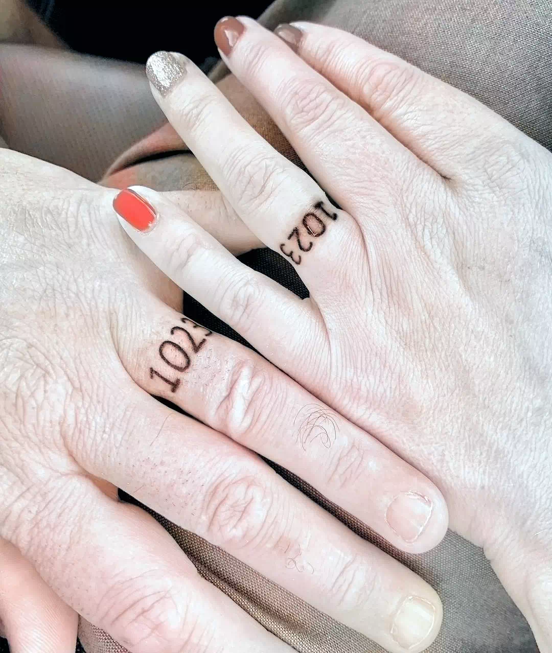 Date Wedding Ring Finger Tattoo 2
