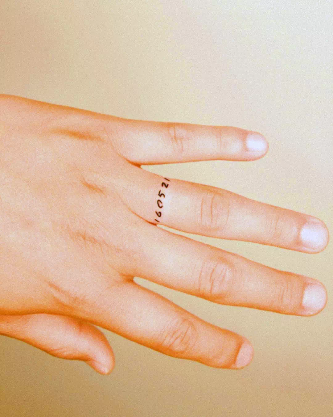 Date Wedding Ring Finger Tattoo 3