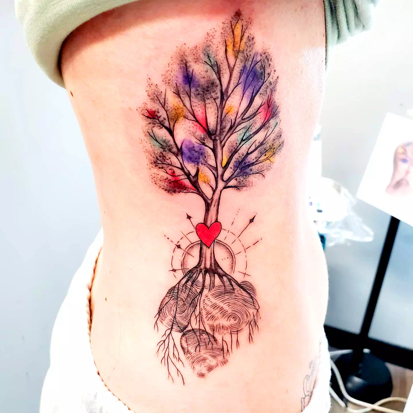 Tatuaje del árbol genealógico 2