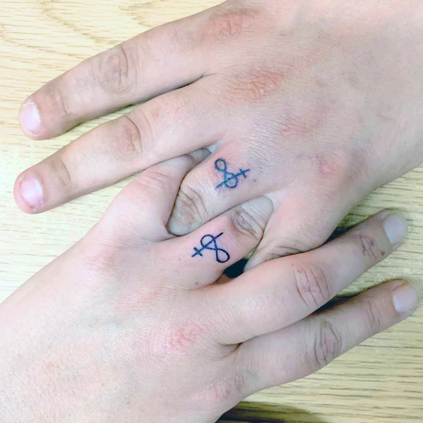 Infinity Traditional Wedding Ring Tattoo 2